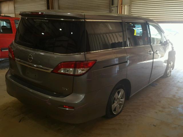 JN8AE2KP0B9008940 - 2011 NISSAN QUEST S GRAY photo 4