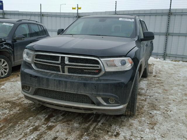 1C4RDJAGXEC976905 - 2014 DODGE DURANGO SX BLACK photo 2