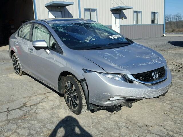 19XFB2F86FE237122 - 2015 HONDA CIVIC EX SILVER photo 1