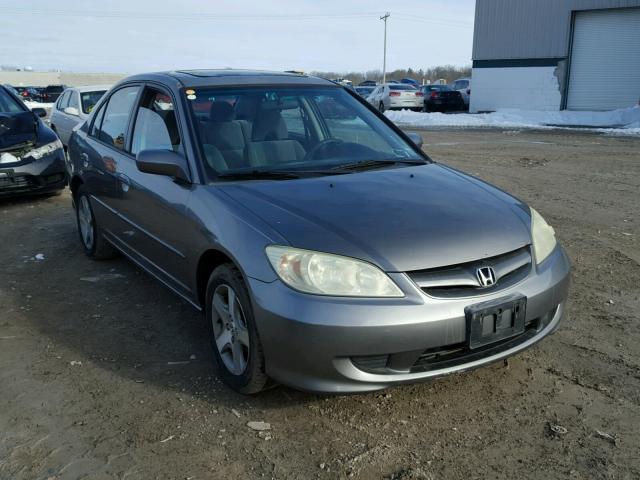 2HGES26764H549480 - 2004 HONDA CIVIC EX GRAY photo 1