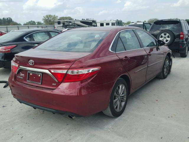 4T1BF1FK3FU955748 - 2015 TOYOTA CAMRY LE MAROON photo 4