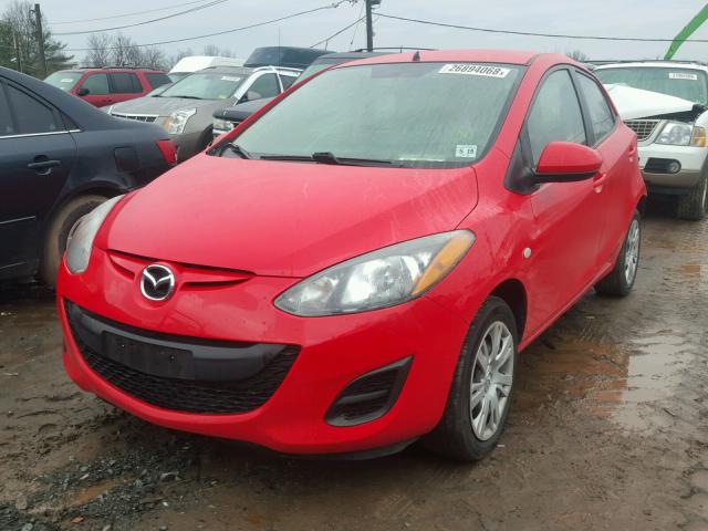 JM1DE1KY4E0178125 - 2014 MAZDA MAZDA2 SPO RED photo 2