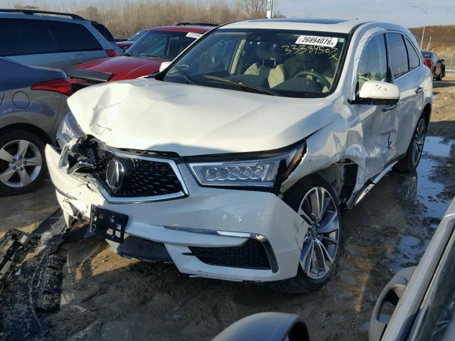 5FRYD4H58HB009054 - 2017 ACURA MDX TECHNO WHITE photo 2