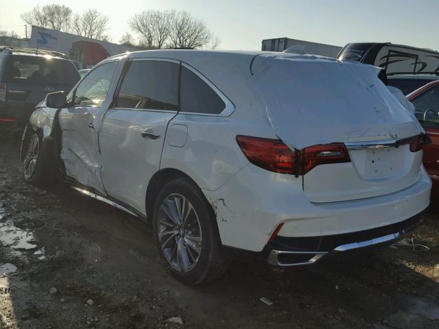 5FRYD4H58HB009054 - 2017 ACURA MDX TECHNO WHITE photo 3
