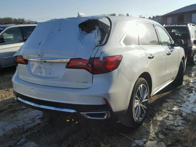 5FRYD4H58HB009054 - 2017 ACURA MDX TECHNO WHITE photo 4