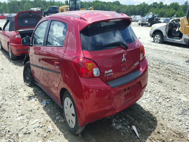 ML32A3HJ6EH026084 - 2014 MITSUBISHI MIRAGE DE RED photo 3