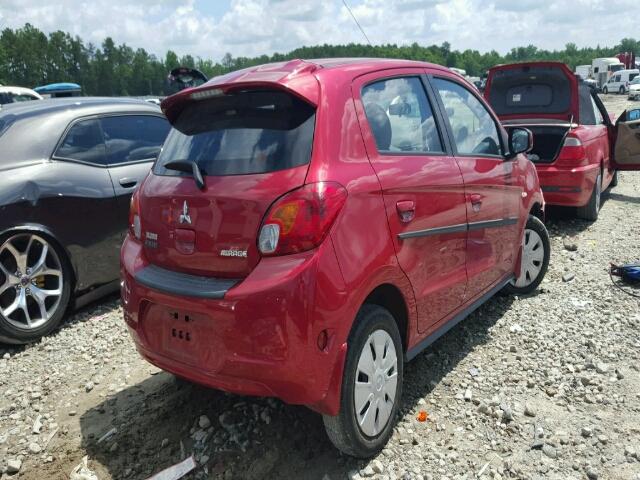 ML32A3HJ6EH026084 - 2014 MITSUBISHI MIRAGE DE RED photo 4