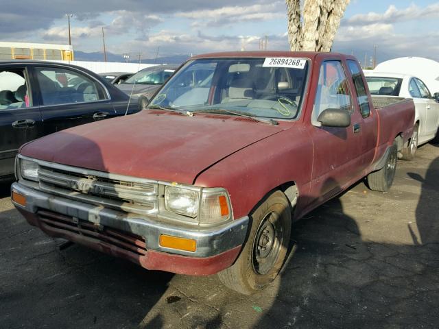 JT4VN93G8L5016409 - 1990 TOYOTA PICKUP 1/2 RED photo 2