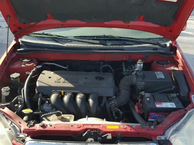 2T1BR32E65C439807 - 2005 TOYOTA COROLLA CE RED photo 7