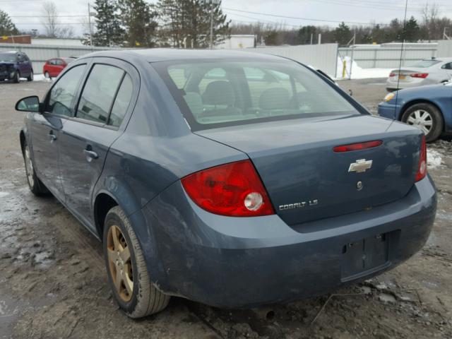 1G1AK55F967754564 - 2006 CHEVROLET COBALT LS BLUE photo 3