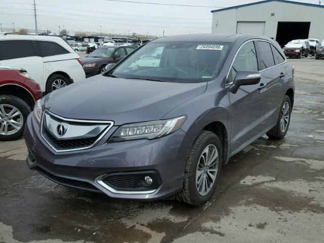 5J8TB4H76HL007207 - 2017 ACURA RDX ADVANC GRAY photo 2