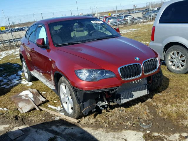 5UXFG2C50E0H10968 - 2014 BMW X6 XDRIVE3 RED photo 1