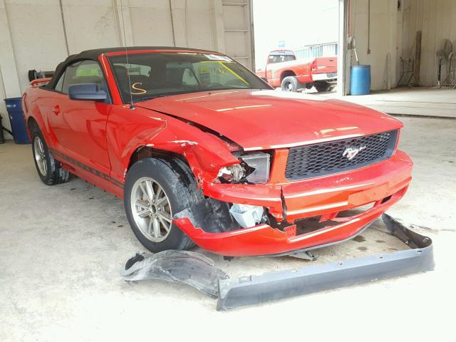 1ZVFT84NX55211106 - 2005 FORD MUSTANG RED photo 1