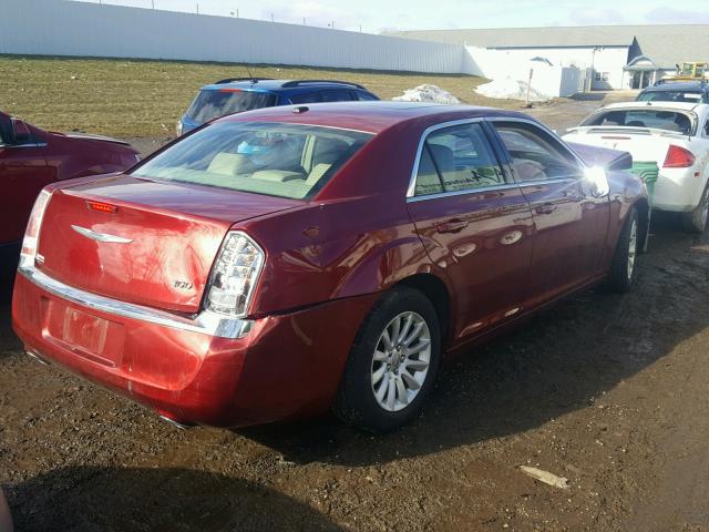 2C3CCAAG6EH176029 - 2014 CHRYSLER 300 RED photo 4