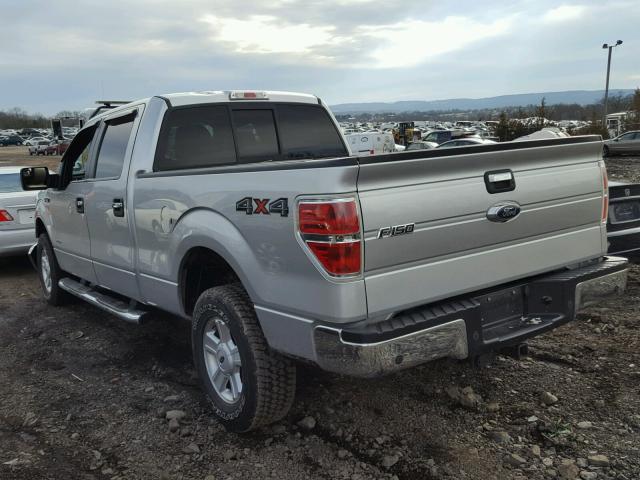 1FTFW1ET1EFA94752 - 2014 FORD F150 SUPER SILVER photo 3