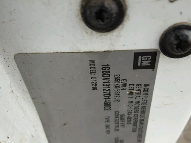 1GBDV13127D146002 - 2007 CHEVROLET UPLANDER I WHITE photo 10