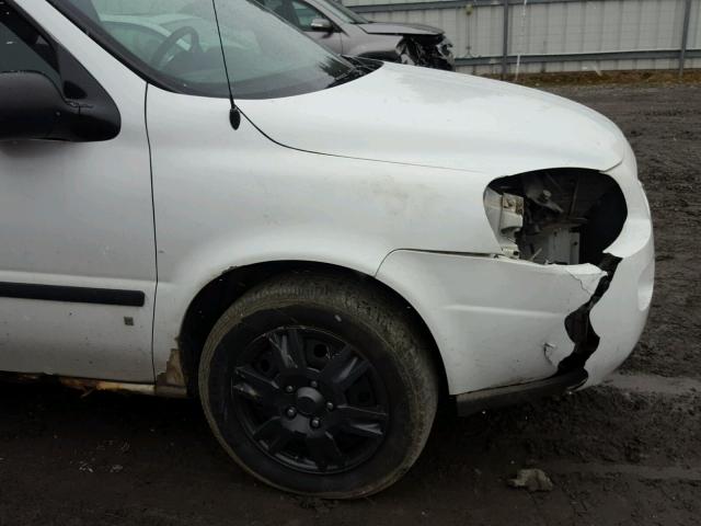 1GBDV13127D146002 - 2007 CHEVROLET UPLANDER I WHITE photo 9