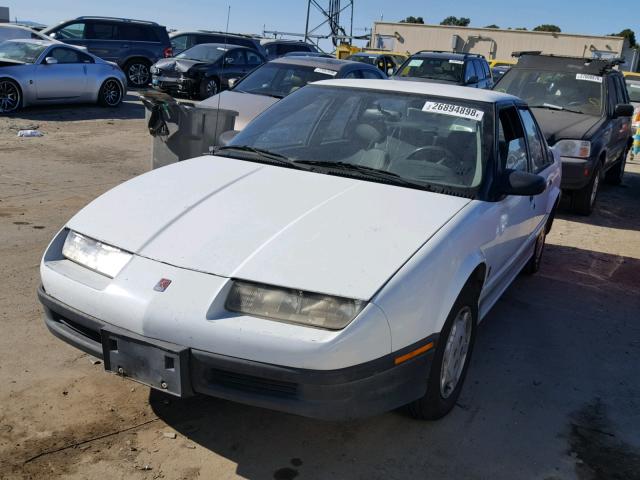 1G8ZH5591PZ174714 - 1993 SATURN SL1 WHITE photo 2