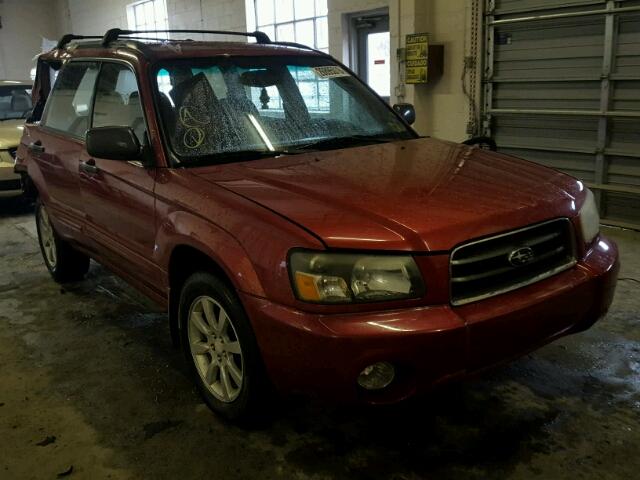 JF1SG65685H709973 - 2005 SUBARU FORESTER 2 MAROON photo 1