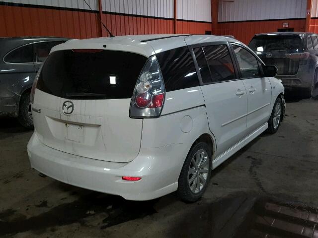 JM1CR193470160415 - 2007 MAZDA 5 WHITE photo 4