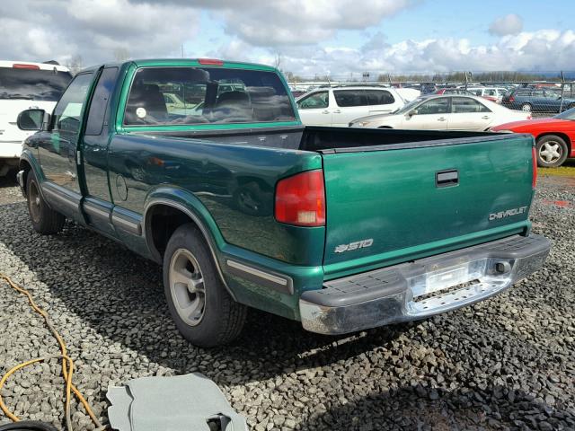 1GCCS19X0X8110216 - 1999 CHEVROLET S TRUCK S1 GREEN photo 3