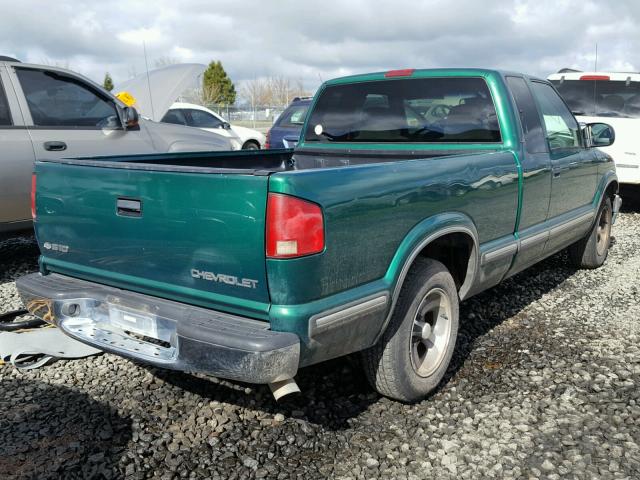 1GCCS19X0X8110216 - 1999 CHEVROLET S TRUCK S1 GREEN photo 4