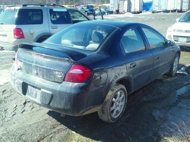 1B3ES56C35D141029 - 2005 DODGE NEON SXT BLACK photo 4