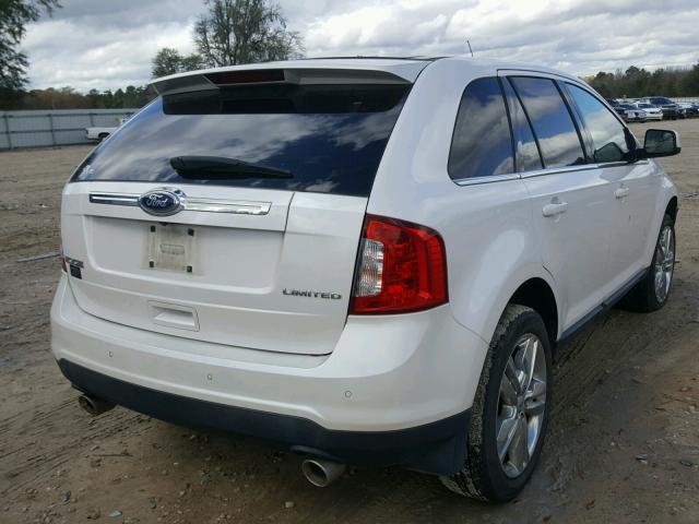 2FMDK3KCXBBA22105 - 2011 FORD EDGE LIMIT WHITE photo 4