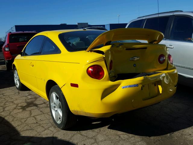 1G1AL15FX77373863 - 2007 CHEVROLET COBALT LT YELLOW photo 3