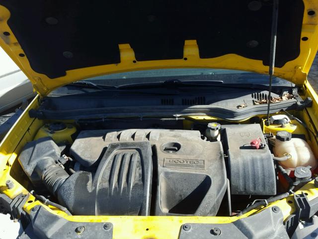 1G1AL15FX77373863 - 2007 CHEVROLET COBALT LT YELLOW photo 7