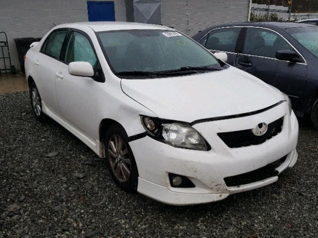 1NXBU4EE6AZ353566 - 2010 TOYOTA COROLLA BA WHITE photo 1