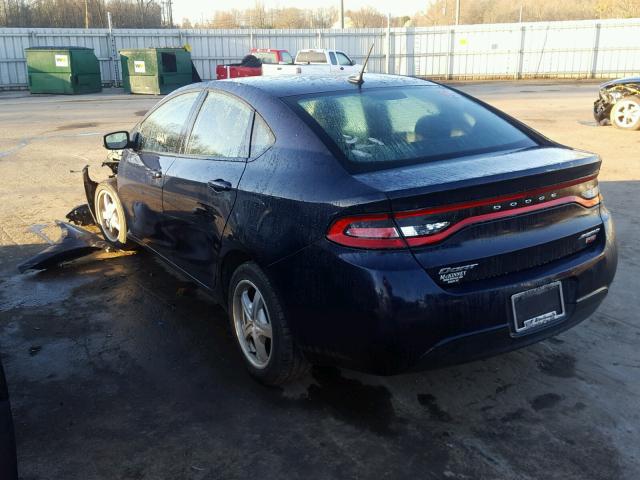 1C3CDFAH8DD216349 - 2013 DODGE DART SE BLUE photo 3