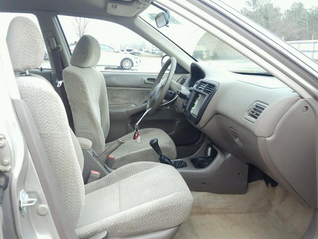 1HGEJ6578YL054850 - 2000 HONDA CIVIC LX BEIGE photo 5