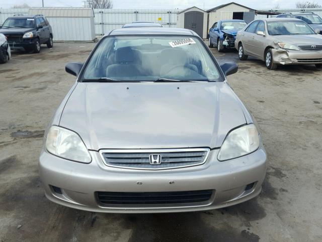 1HGEJ6578YL054850 - 2000 HONDA CIVIC LX BEIGE photo 9