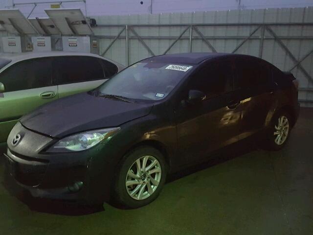 JM1BL1W73D1764421 - 2013 MAZDA 3 I BLACK photo 2