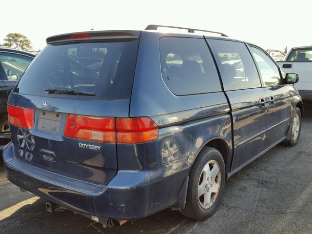 2HKRL186XXH517526 - 1999 HONDA ODYSSEY EX BLUE photo 4