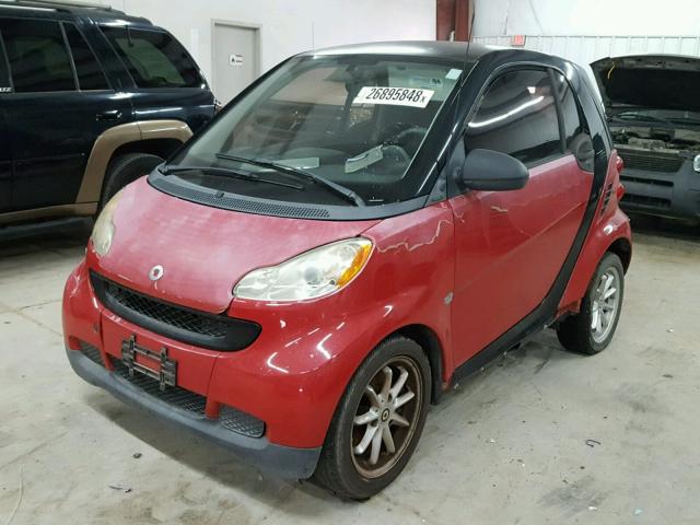 WMEEJ31X89K289227 - 2009 SMART FORTWO PUR RED photo 2