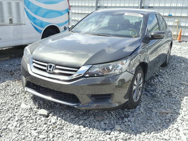 1HGCR2F39DA163294 - 2013 HONDA ACCORD LX GREEN photo 2