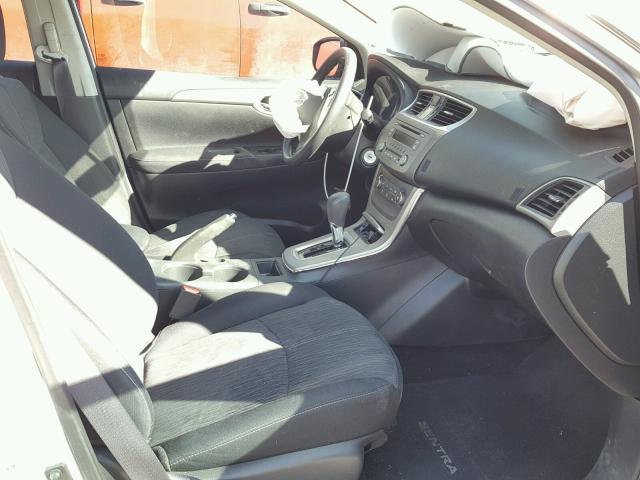 3N1AB7AP7EL655871 - 2014 NISSAN SENTRA S SILVER photo 5