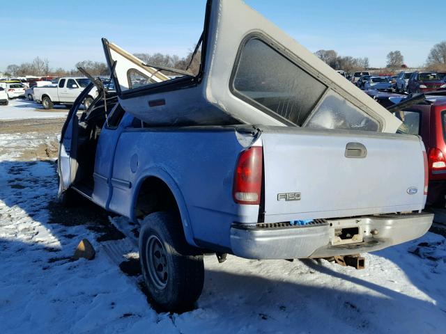 1FTEX18L0VKC77054 - 1997 FORD F150 BLUE photo 3