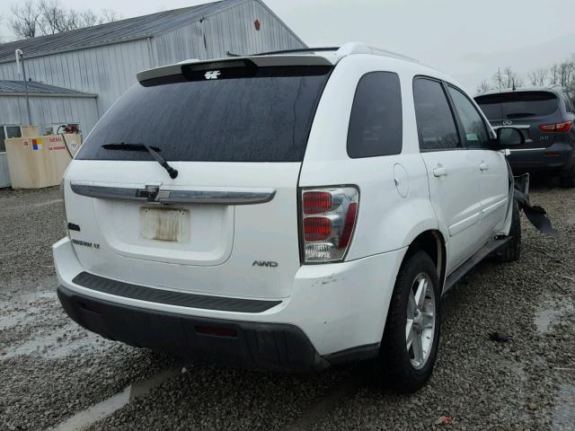 2CNDL73F056179362 - 2005 CHEVROLET EQUINOX LT WHITE photo 4