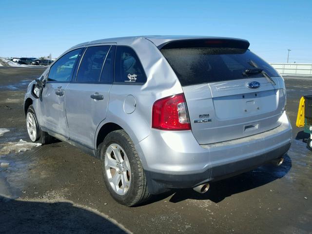 2FMDK4GC1DBB11496 - 2013 FORD EDGE SE SILVER photo 3