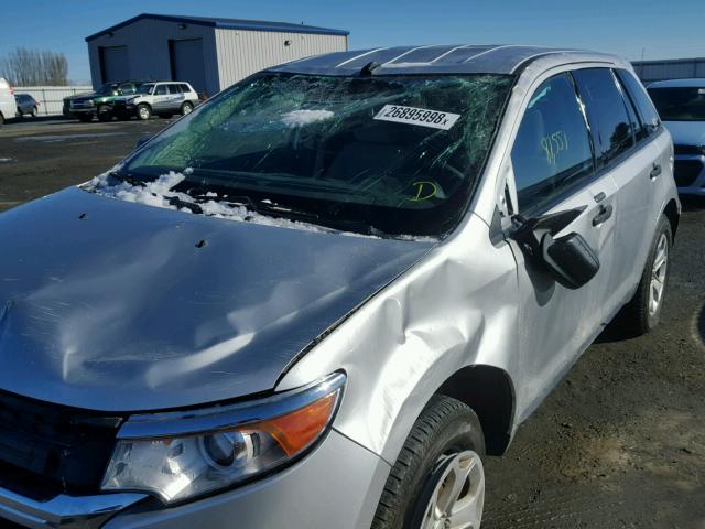 2FMDK4GC1DBB11496 - 2013 FORD EDGE SE SILVER photo 9