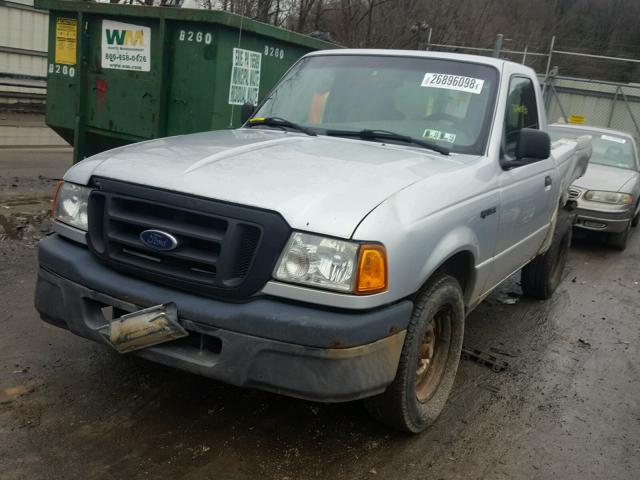 1FTYR10D54PA23935 - 2004 FORD RANGER SILVER photo 2