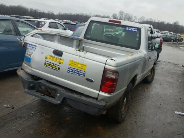 1FTYR10D54PA23935 - 2004 FORD RANGER SILVER photo 4