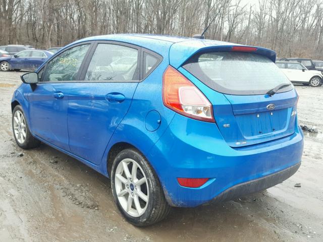 3FADP4EJ0GM184701 - 2016 FORD FIESTA SE BLUE photo 3