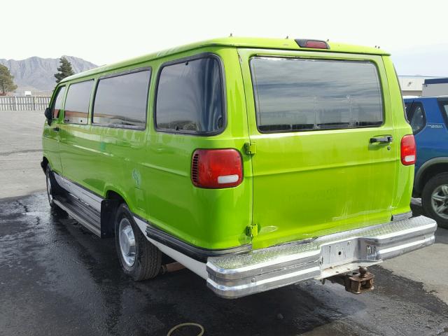 2B5WB35Z3RK127455 - 1994 DODGE RAM WAGON GREEN photo 3