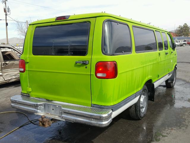 2B5WB35Z3RK127455 - 1994 DODGE RAM WAGON GREEN photo 4