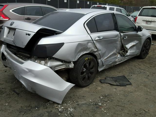 1HGCP368X8A019976 - 2008 HONDA ACCORD EXL SILVER photo 4