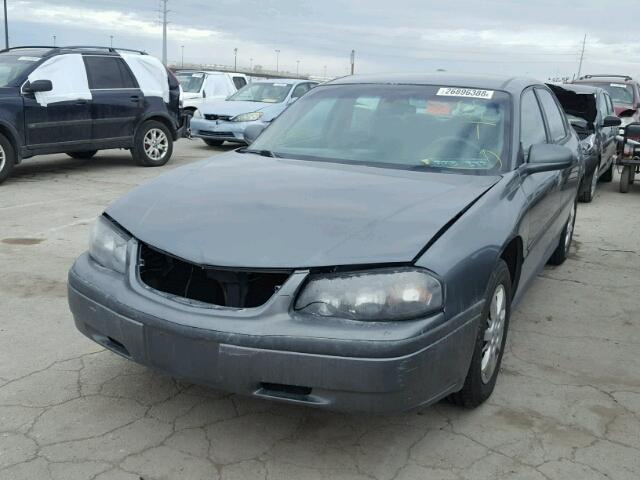 2G1WF52EX59321094 - 2005 CHEVROLET IMPALA GRAY photo 2